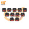 4 Position Push-In Speaker Terminal, Panel Mount Black & Red Audio Connector Pack of 10